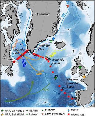 129I and 236U distribution in the subpolar North Atlantic unravels water mass provenance in AR7W and A25 lines